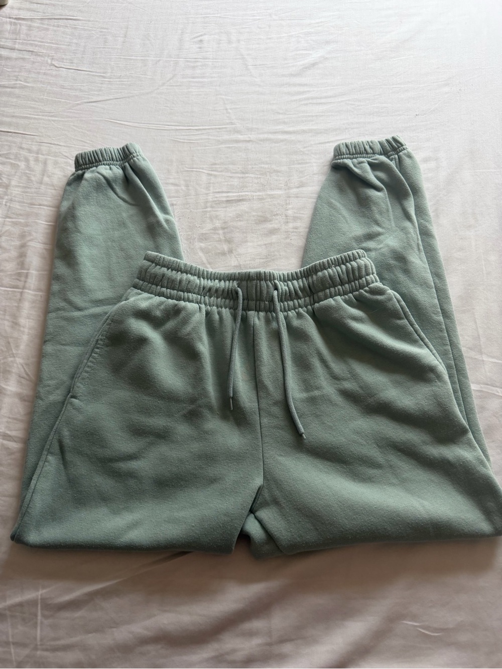 Kids Mint Green Fleece Jogger Pants